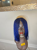 Blunt Cut Micro twists Closure  Wig