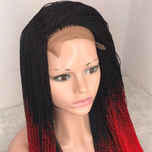 Long Micro twists  Frontal Wig